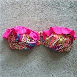 Victoria’s Secret Bandeau neon bikini top small